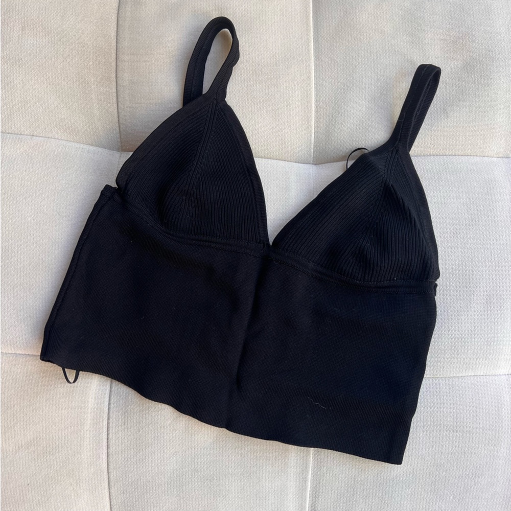 Zara Cropped Knit Top